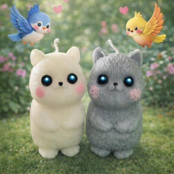 Vela Decorativa de Gatitos Kawaii